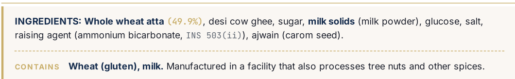 Atta Ajwain ingredients list